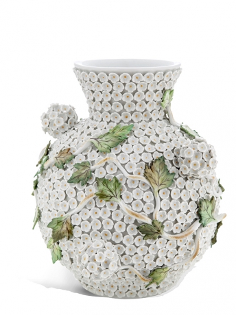 Vase Bola de Nieve, H 19 cm